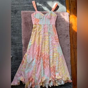 Hutch, size 4. Lovely ruffle and flower dress.